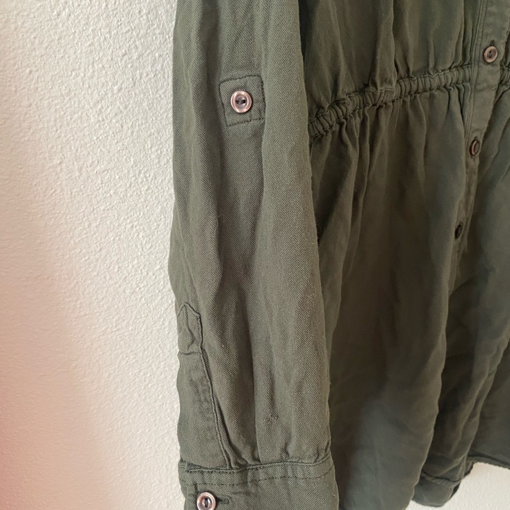 BDG Urban Outfitters Olive Green Button Down Dress - Picture 5 of 12